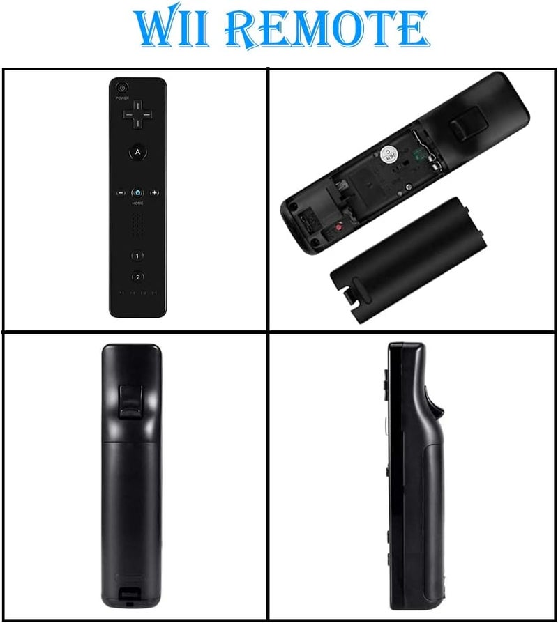 Tevodo Wii Remote Controller, 4 Packs Upgrade Wii Wireless Controller Compatible with Wii Wii U(Black, White,Deep Blue Red) - Image 5